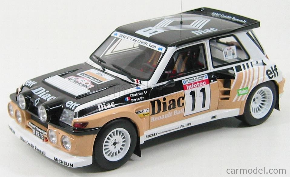 OTTO-MOBILE OT511 Echelle 1/18 | RENAULT 5 MAXI TURBO N 3 RALLY TOUR DE