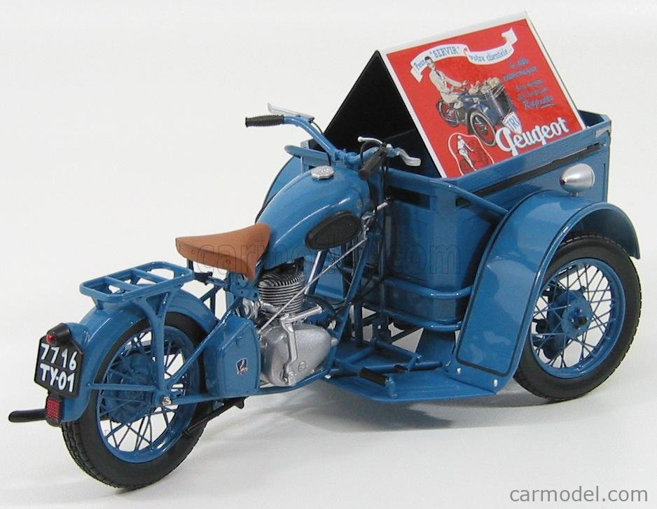 SOLIDO 110002 Scale 1 10 PEUGEOT TRIPORTEUR 55TN PUB PEUGEOT 1952 BLUE