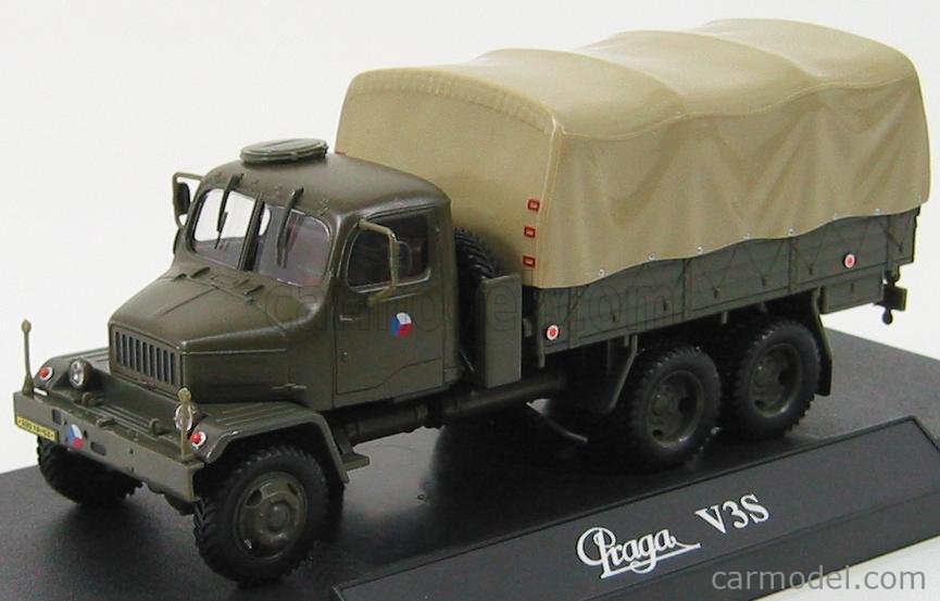 ABREX 143T-002H1 Scale 1/43 | PRAGA V3S TRUCK CARGO CZECH ARMY 1953 ...