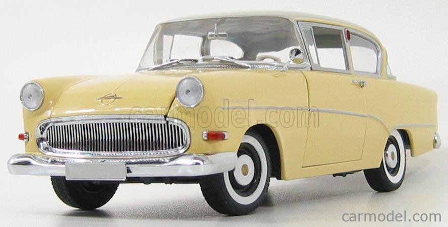 MINICHAMPS 180043204 Scale 1/18 | OPEL REKORD P1 1958 YELLOW WHITE