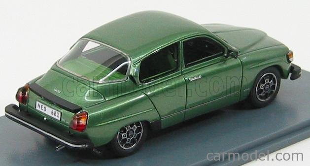 NEO SCALE MODELS NEO43681 Scale 1/43  SAAB 96 1979 GREEN MET