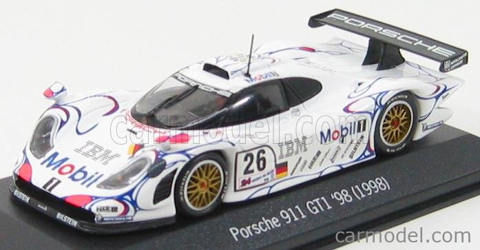 MINICHAMPS PORSCHE 911 GT1 n°27 Lucchini 24H du Mans 1997 1.43