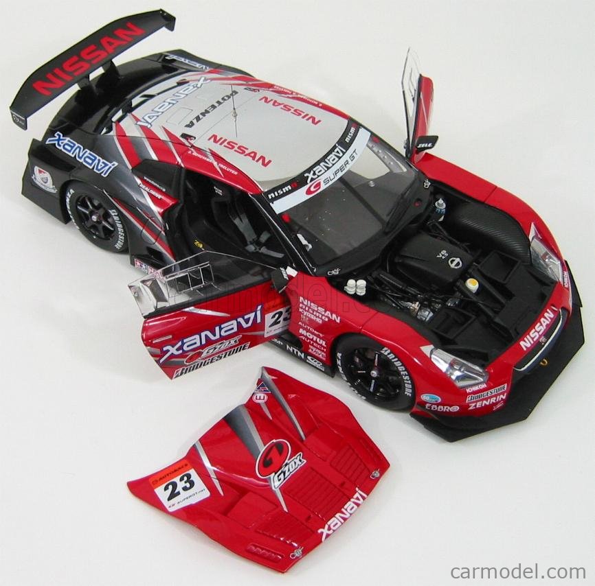 美品】オートアート 1/18 ザナヴィ ニスモ GT-R スーパーGT2008 - ミニカー