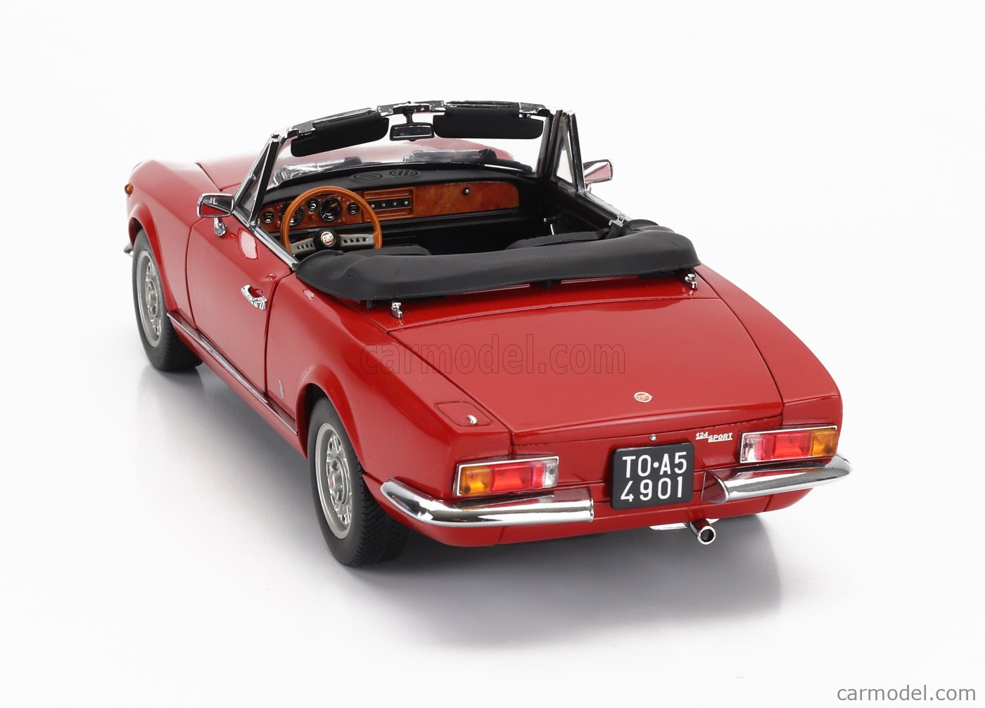 FIAT 124 SPIDER 1:18 スケールモデル 1/18 Sunstar Fiat 124 Spider AS (White) Diecast Car Model