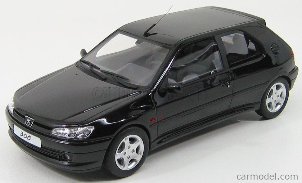 Otto Mobile Ot022 Scale 1 18 Peugeot 306 S16 2 Series Black Met