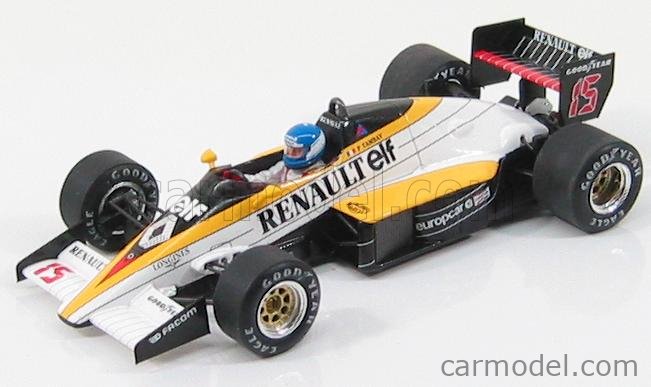 Modellino Auto OPO 10 Formula 1 Renault RE60 Patrick Tambay 1985 - Scala 1/24 In Metallo - Collezione Ixo Per Hachette