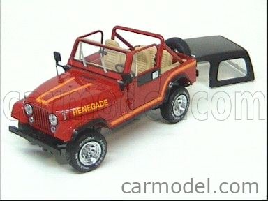 FRANKLIN MINT Scale 1/24 JEEP CJ-7 RENEGADE RED