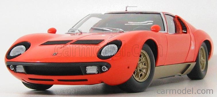 KYOSHO 08312P Scale 1/18 | LAMBORGHINI MIURA P400S ORANGE