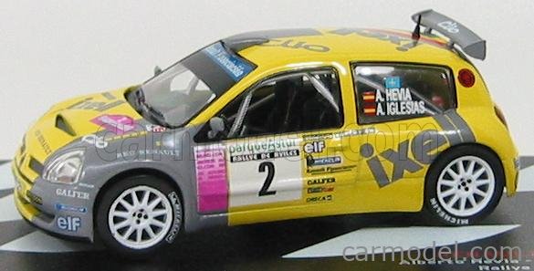 Miniature 1:43 Universal Hobbies – Renault Clio S1600 – David Loix – Rallye De Wallonie 2002