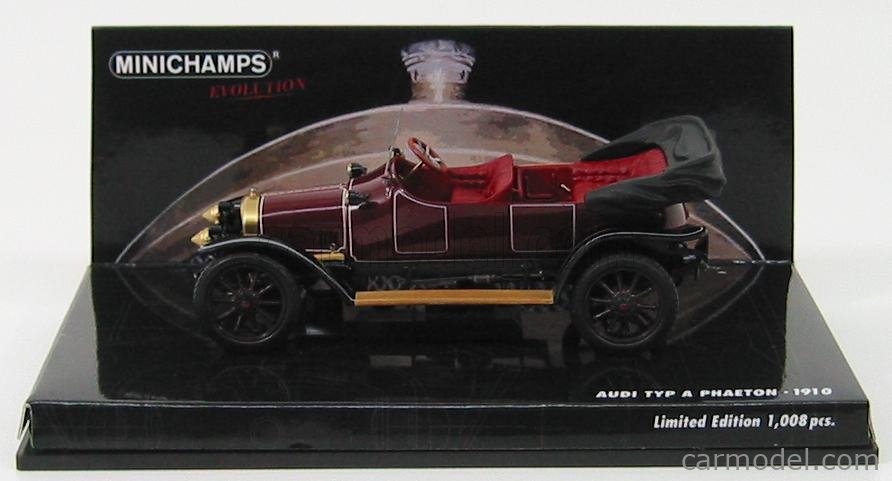 MINICHAMPS 437019030 Masstab: 1/43 | AUDI TYPE A PHAETON 1910 DARK 