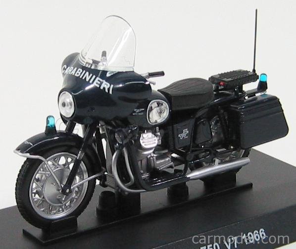 Miniature motorcycle moto guzzi 750 v7 1966 carabinieri 1/24