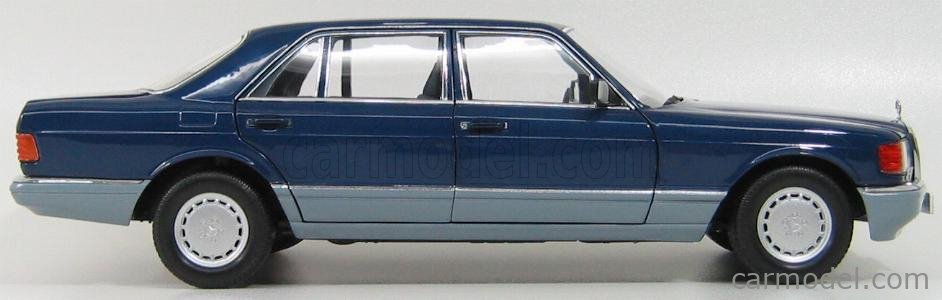 1/18 NOREV ベンツ560SEL ダークブルー Mercedes Benz 560 SEL W126 - 1/18 Scale Norev Diecast Model
