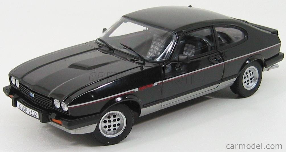 NOREV 182712 Escala 1/18 | FORD ENGLAND CAPRI MK3 2.8 INJECTION 1983 BLACK  SILVER