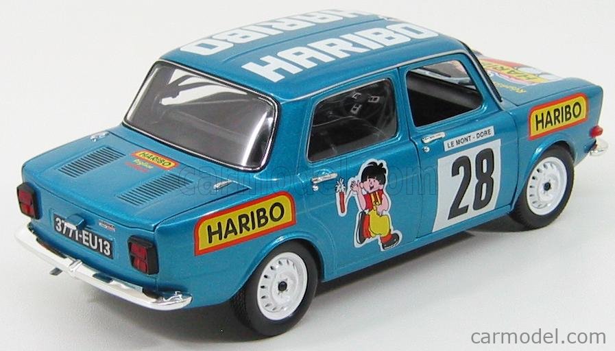 NOREV 185706 Echelle 1/18 | SIMCA 1000 RALLYE 2 1294 2DC N