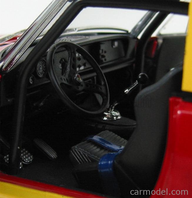 Miniature Fiat 124 Abarth #2 - H.Mikkola Montecarlo 1975 - Vitesse 1/43 - L188