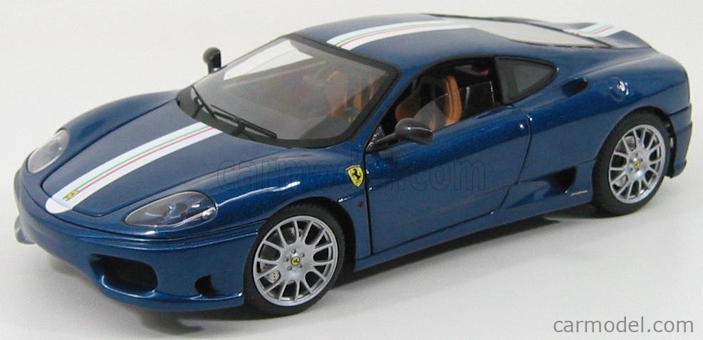 MATTEL HOT WHEELS P9892 Scale 1/18 | FERRARI 360 CHALLENGE STREET BLUE
