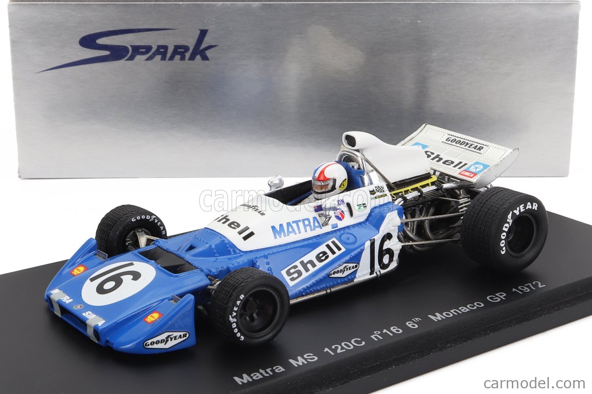 ビール■スパークモデル 1/43 1972 マトラMS120C #16 C.エイモン モナコGP レーシングカー