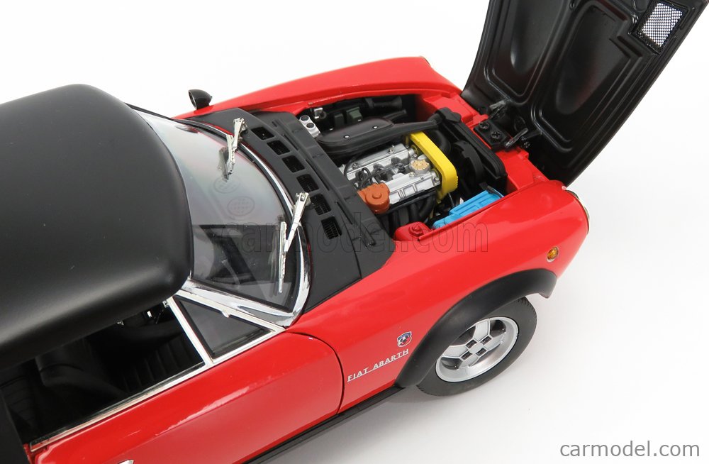 SUN-STAR 04926 Scale 1/18 | FIAT 124 ABARTH CSA 1972 RED BLACK
