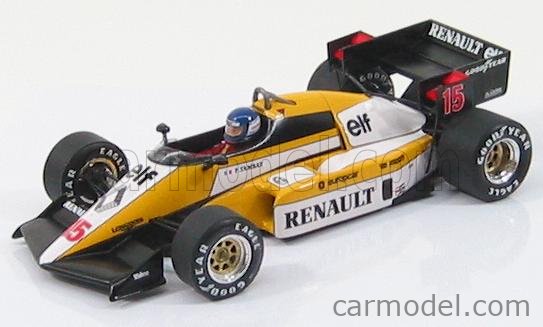 Spark Model 4231 Scale 1 43 Renault F1 Re50 N 15 Season 1984 P Tambay Yellow White