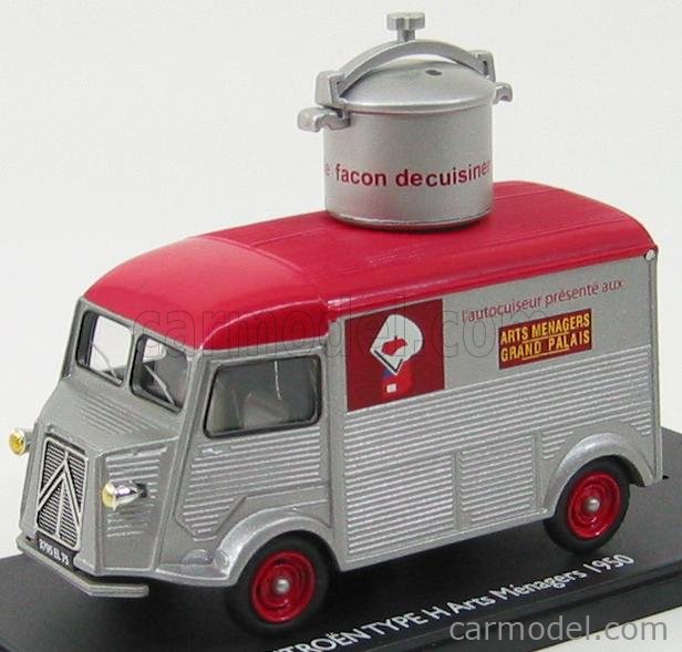 Camion Dei Pompieri Citro&euml;n H-Type Van &ndash; Francia 1970 &ndash; Scala 1/43 Amercom &ndash; Die-cast Con Supporto