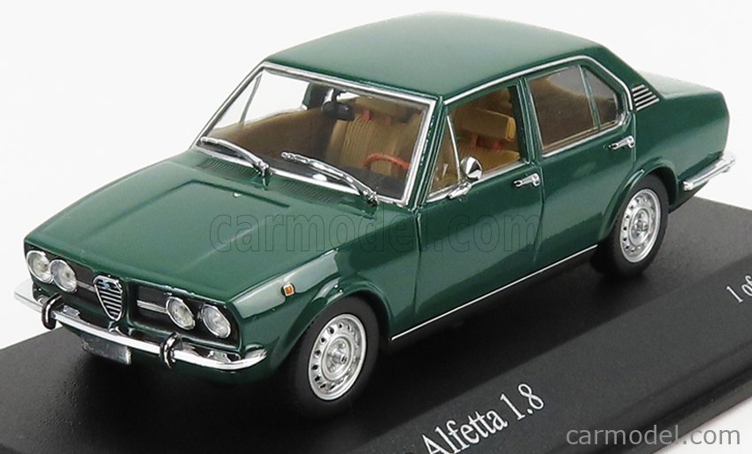 MINICHAMPS 400120204 Escala 1/43 | ALFA ROMEO ALFETTA 1.8 1972 GREEN