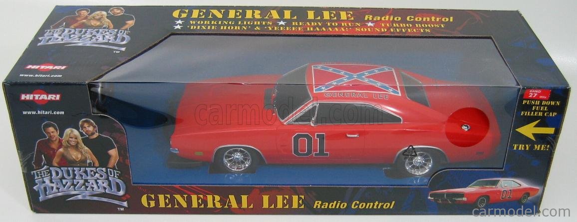 HITARI 82437 Scale 1/16 | DODGE CHARGER GENERAL LEE THE DUKES OF HAZZARD -  SOUND EFFECTS - RADIO CONTROL ORANGE