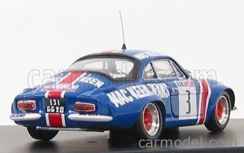 TROFEU ALPINE RENAULT A110 24H CHAMONIX 1976 BOITE 1/43 AG N6