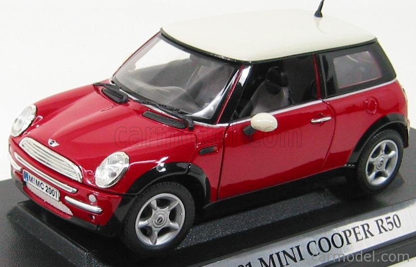 MONDOMOTORS MM50016 Scale 1/18 | MINI COOPER R50 2001 RED WHITE