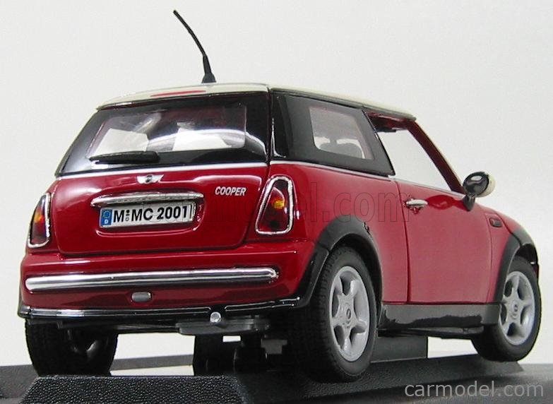 MONDOMOTORS MM50016 Scale 1/18 | MINI COOPER R50 2001 RED WHITE