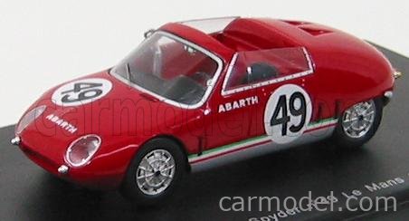 SPARK 1/43 S1321 Abarth 700S Fiat #51 24h Le Mans 1962 Fraissinet