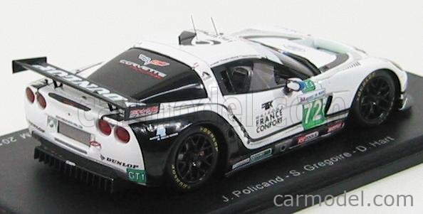 Miniature Spark 1/43 Corvette C6R N°63 - 6ème Aux 24H Du Mans 2005 (S0171)