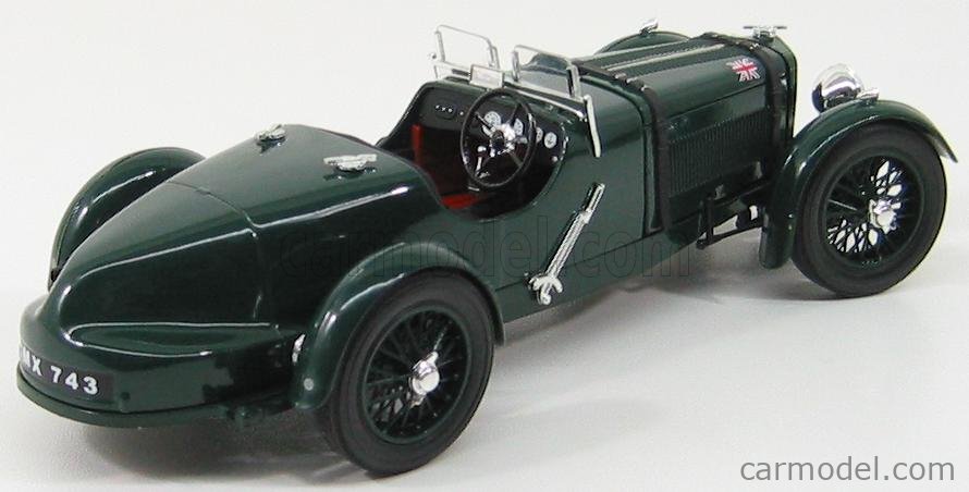 Aston Martin Mark II 1934 Verte - Modèle Réduit 1/18 Signature Models Sur Socle - Occasion