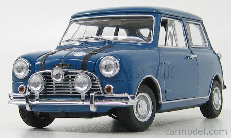 KYOSHO 08106BL Scale 1/18 | AUSTIN MINI COOPER S MKI 1969 BLUE