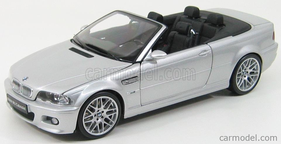 KYOSHO 08505S Scale 1/18 | BMW 3-SERIES M3 (E46) CABRIOLET 2003 SILVER