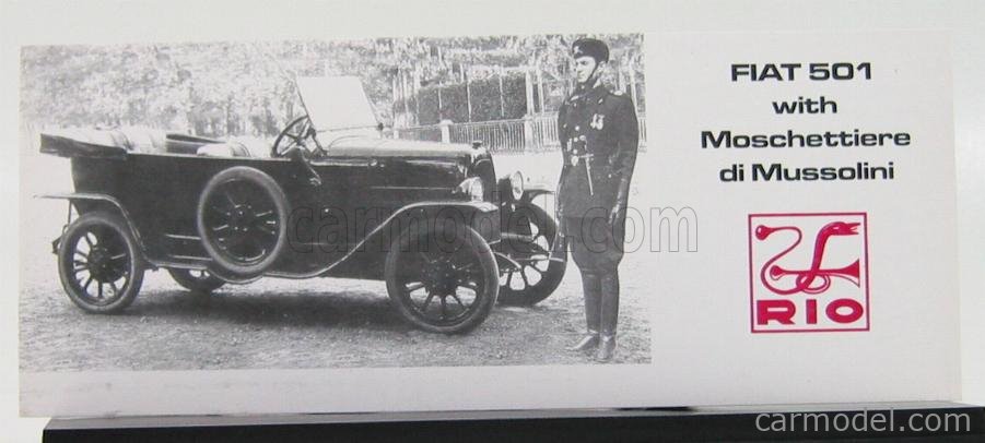 Miniature Voiture Rio 1/43 Fiat 501 Moschettiere 1925 - Modèle De Collection