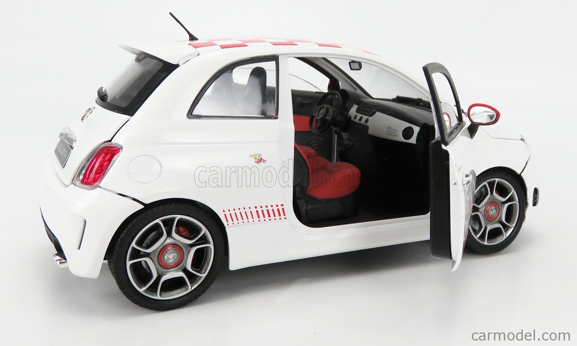 Kit Modèle Réduit FIAT NUOVA 500 ABARTH Blanche 1:24 Fujimi - Neuf En Boîte - Maquette Voiture à Monter
