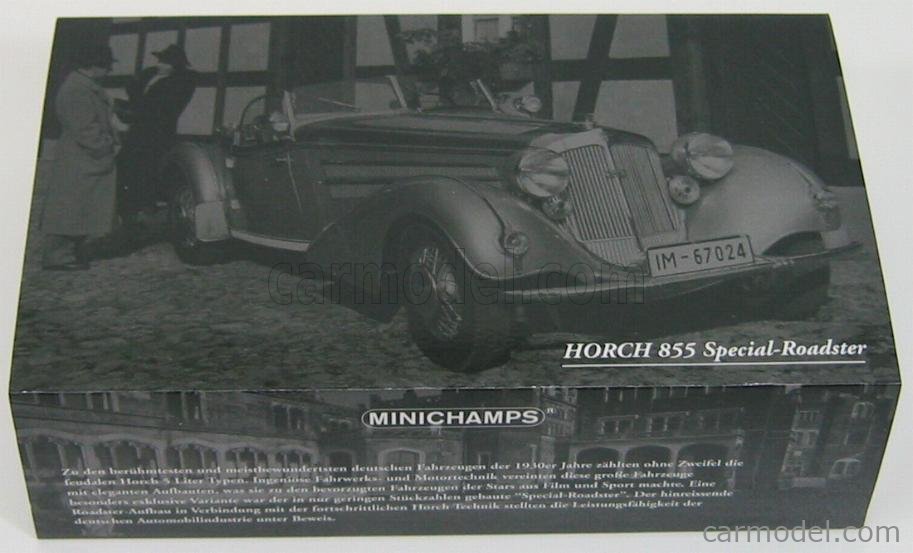 1:43 Minichamps Horch 855 Spezial-Roadster black DEALER NEW bei PREMIUM-MODELCAR 