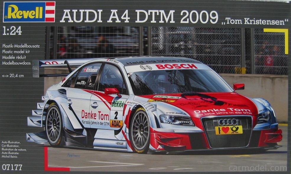 REVELL-KIT 07177 Scale 1/24 | AUDI A4 DTM N 2 SAISON 2009