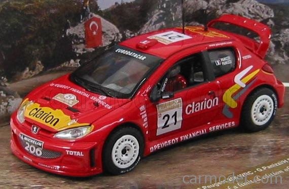 1/43 Peugeot 206 WRC Esso Rally de France Tour de Corse 2000 #10 G.Panizzi | eBay