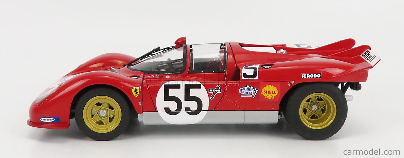 MATTEL HOT WHEELS T6259 Scale 1/18 | FERRARI 512S N 55 3rd 1000km ...