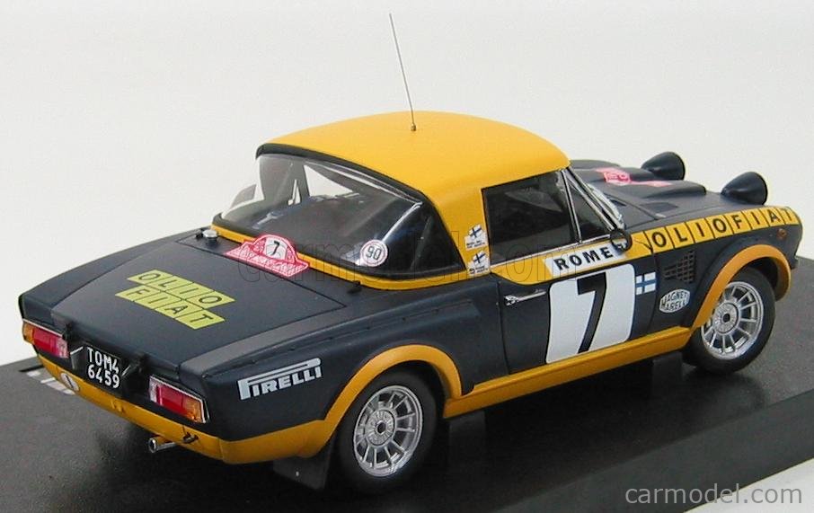 SUN-STAR 04948 Scale 1/18 | FIAT 124 ABARTH OLIO FIAT N 7