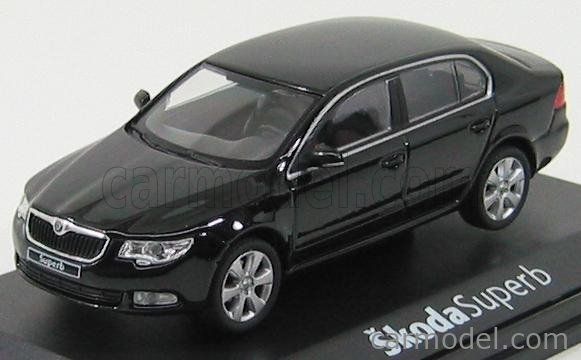 ABREX 143AB010D Scale 1/43 SKODA SUPERB II 2008 BLACK MET
