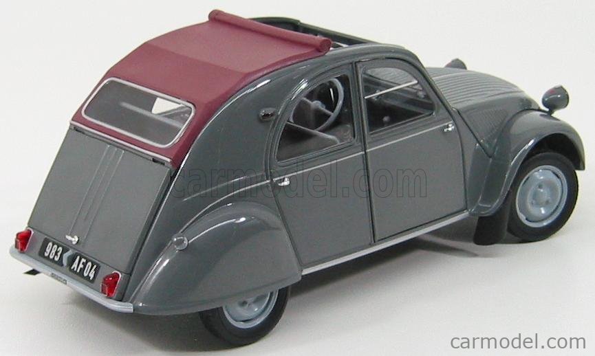 Miniature Citroen 2CV AZLP grise 1958 - francis miniatures
