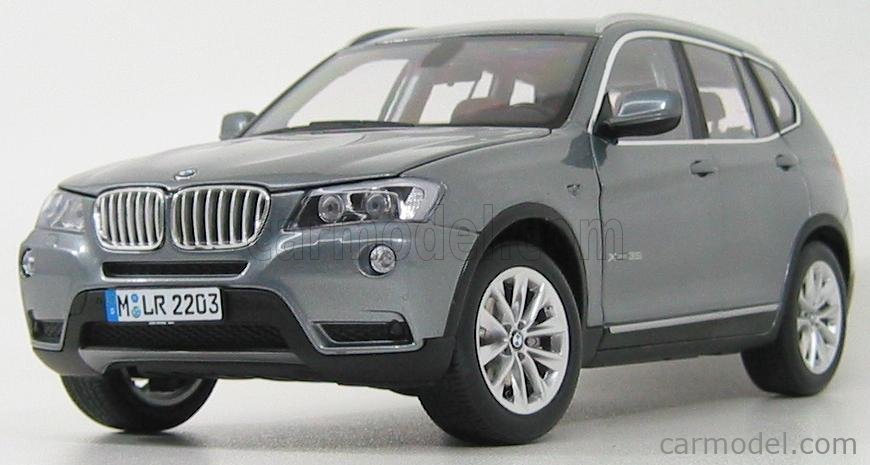 1/18 Dealer Edition BMW X3 2nd Generation F25 (2011–2017) (Grey) Diecast  Car Model 