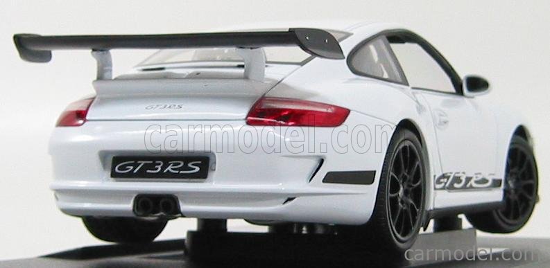 Porsche 911 997 GT3RS Blanche - Miniature 1/18 Welly - Neuf Sous Boîte
