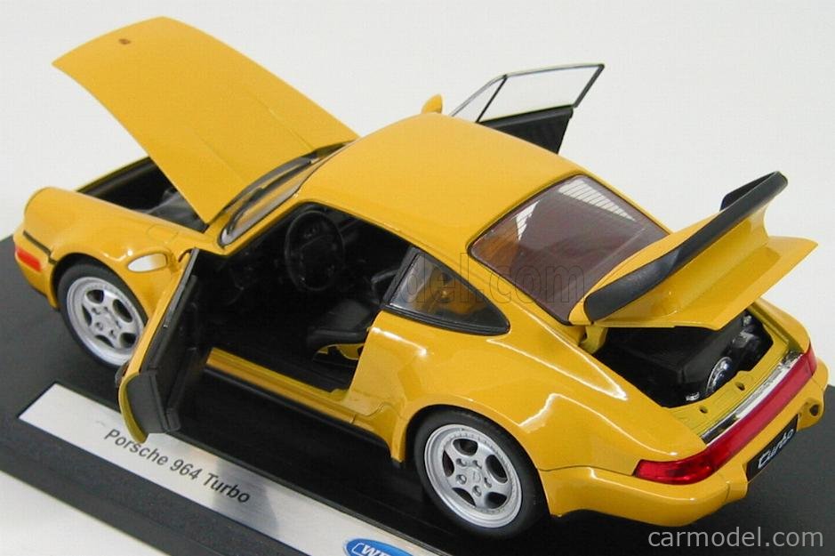 Welly (ウィリー) Porsche (ポルシェ) 964 Turbo 1/18 White WE18026