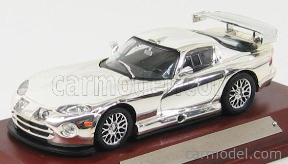 Chrysler Viper SRT10 Chromée – IXO 1:43 – Miniature Neuve En Boîte Vitrine
