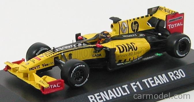 NOREV 518955 Scale 1/43 | RENAULT F1 R30 N 11 2010 R.KUBICA YELLOW BLACK