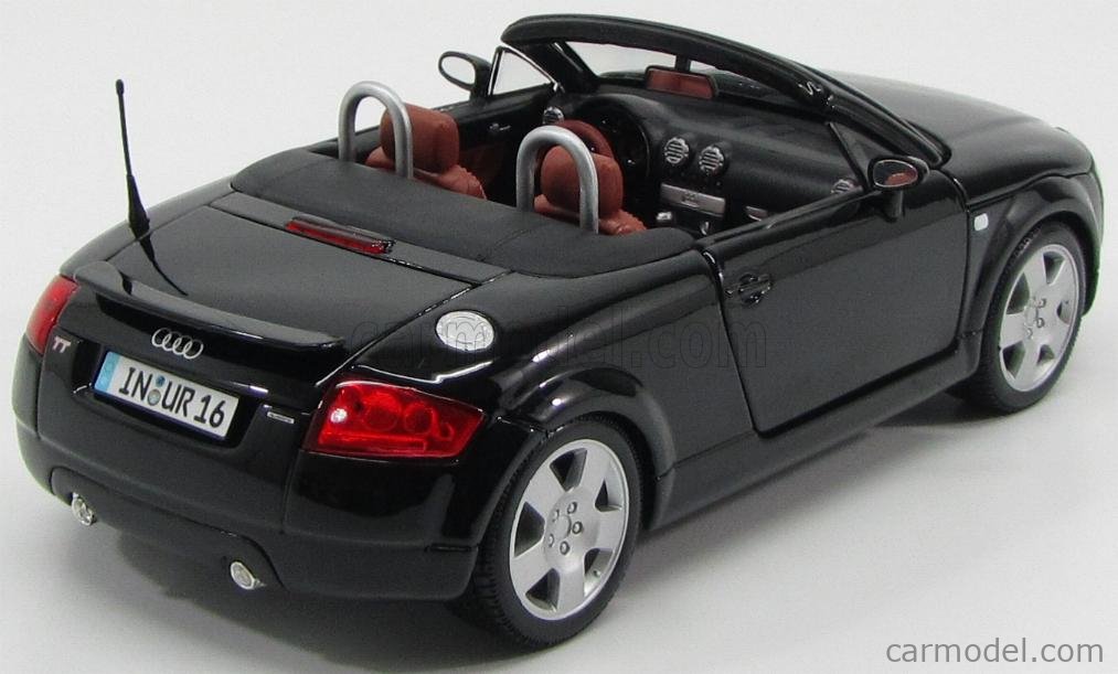 MAISTO 31878BK Scale 1/18 | AUDI TT ROADSTER 2-DOOR 2000 BLACK