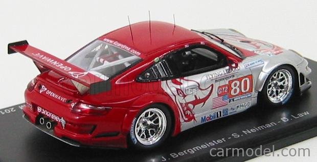 PORSCHE 997 GT3 RSR Flying Lizard Motorsport №80 Le Mans 2010, red